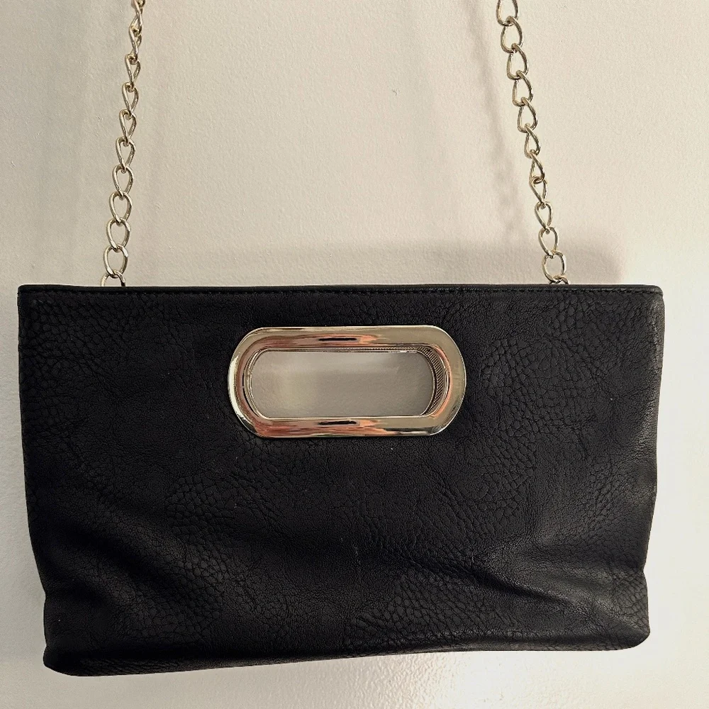 Charmning Charlies Black Gold clutch - Picture 1 of 13